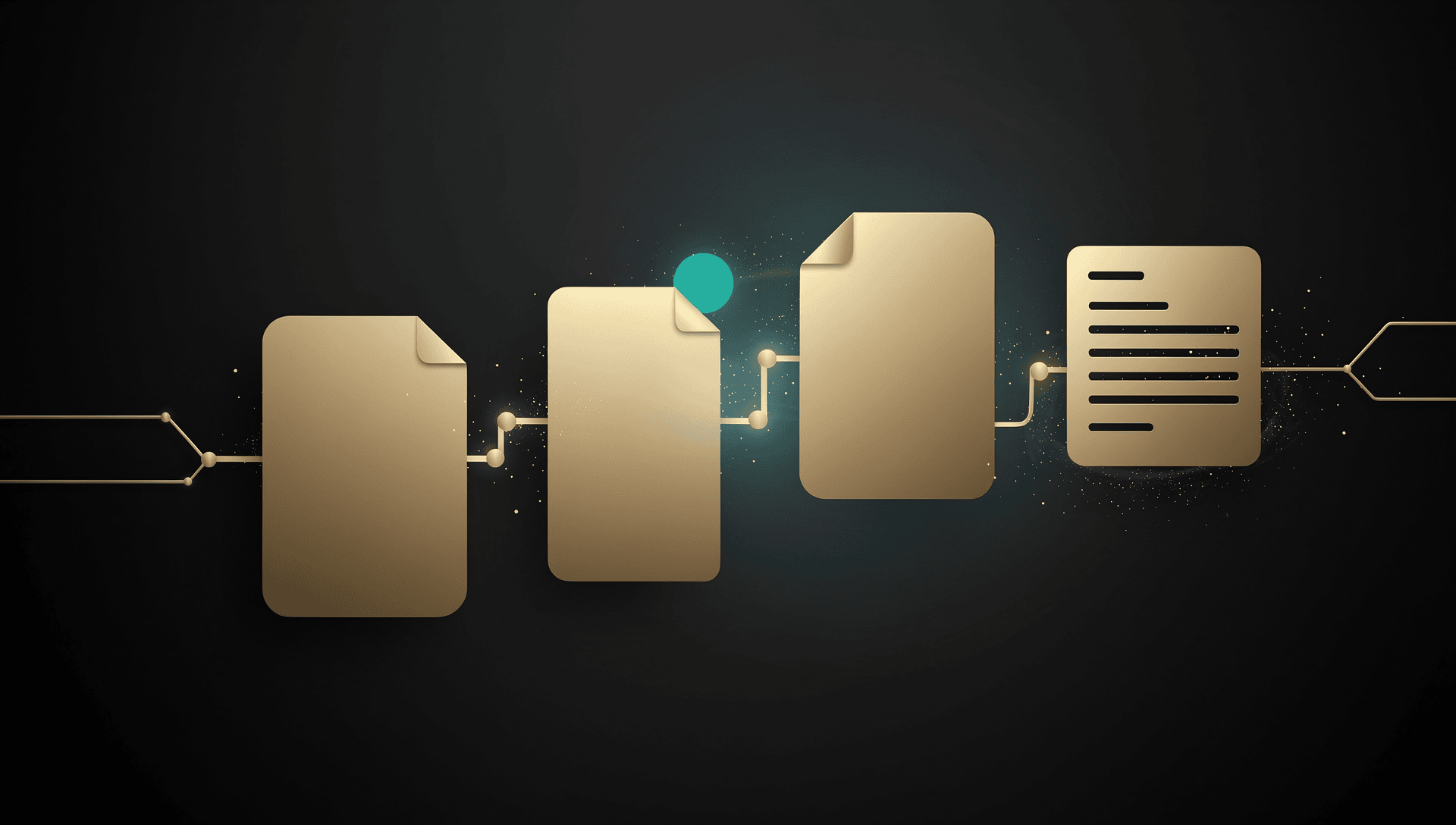 Abstract visual representing a workflow platform for small tax practices.